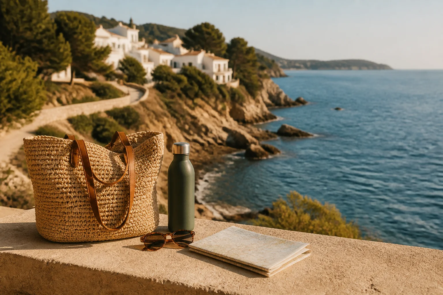 Spanish coast and Mediterranean travel scene